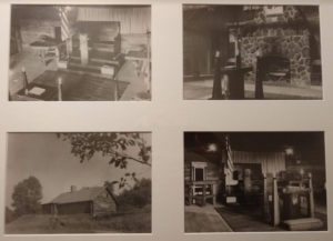 Pictures of the original Theodore Breck Lodge Log Cabin